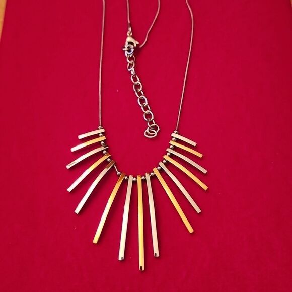 Stainless Steel Gold and Silver Necklace - Picture 1 of 2